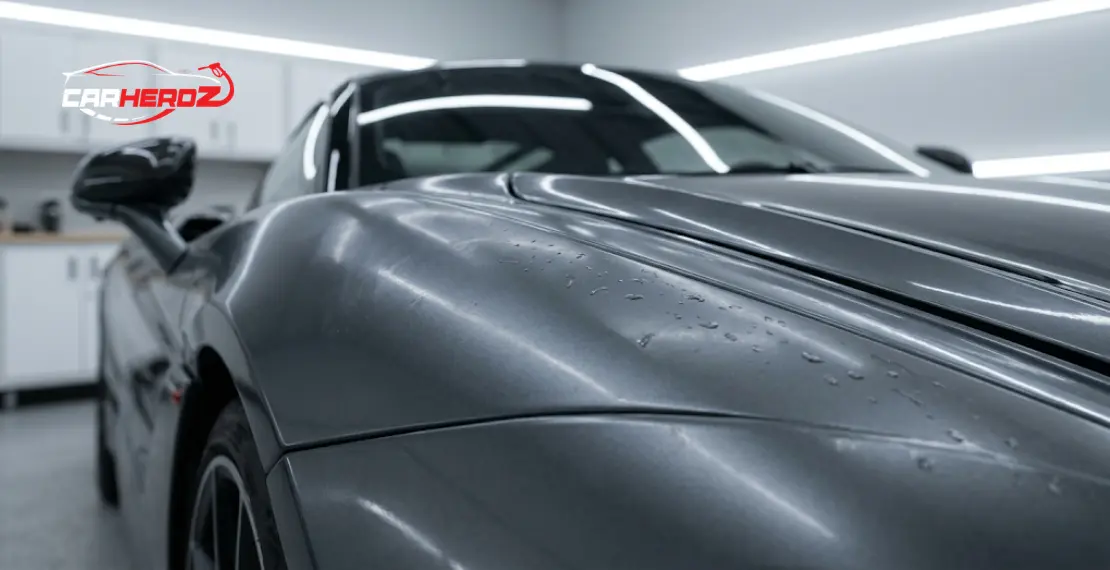 ceramic coating wear signs dull car paint weak water beading surface detailing garage