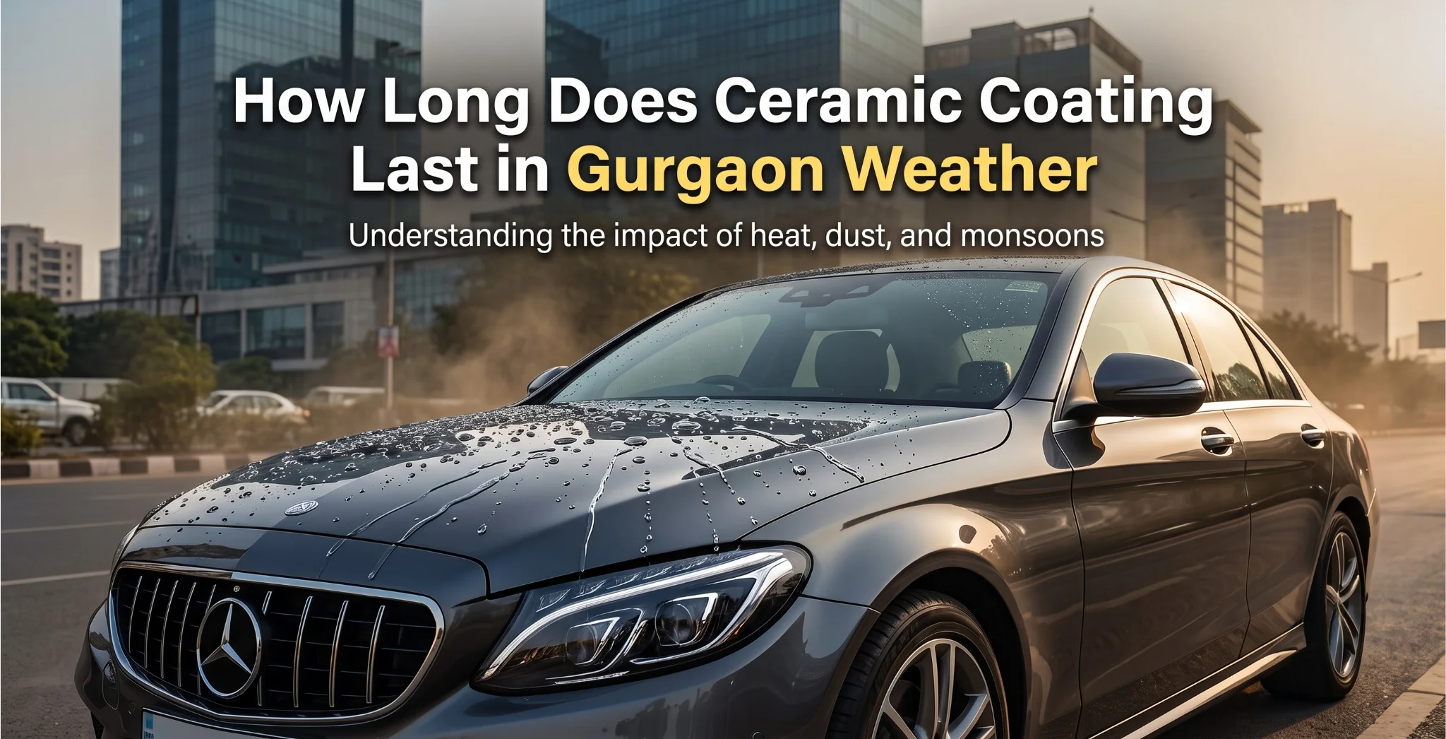 Ceramic Coating Last in Gurgaon Weather